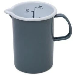 Falcon - Enamel Measuring Jug Grey 1L