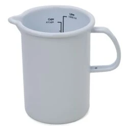 Falcon - Enamel Measuring Jug White 1L