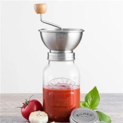Kilner - Glass Sauce Press Jar Set 1 Litre 3pce
